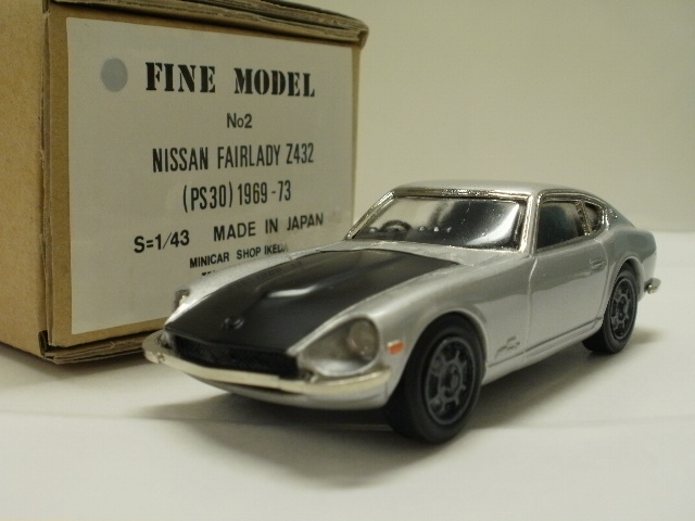 ミニカーショップグローバル - 1/43 ファインモデル ニッサン フェアレディ Z432 (PS30) 1969-73  【シルバー×ブラックボンネット】