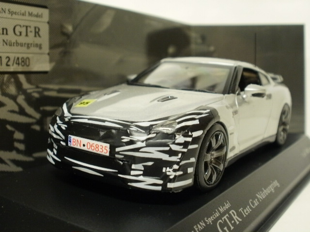 ミニカーショップグローバル - 1/43 Ground Line ミニカーファン限定品 ニッサン GT-R ニュルテストカー 限定480pcs