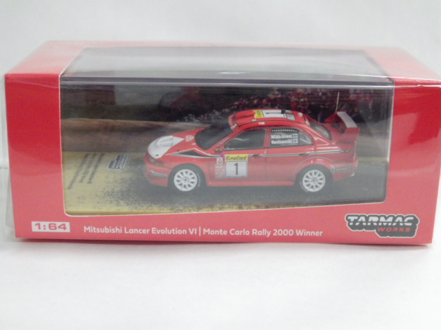 1/64 TARMAC ɩ Lancer Evolution VI Monte Carlo Rally 2000 Winner