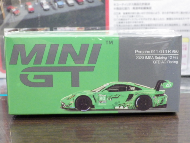 1/64 MINI GT 713 ݥ륷 911 GT3 R IMSA ֥12Hrs GTD AO Racing 2023 #80