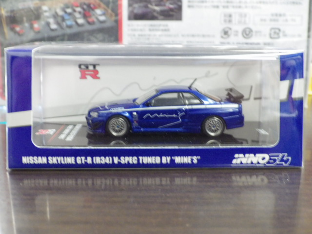 1/64 INNO  饤 GT-R (R34) V-SPEC TUNED BY MINE'S ֥롼