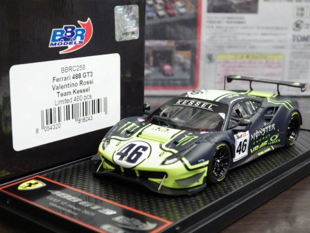 1/43 BBR ե顼 488 GT3 Valentino Rossi Team Kessel #46