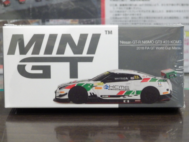 1/64 MINI GT 593  GT-R Nismo GT3 FIA GT  ɥå ޥ 2018 KCMG #23 ϥɥ 