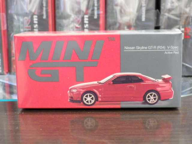 1/64 MINI GT 796  饤 GT-R R34 Vڥå ƥ֥å ϥɥ