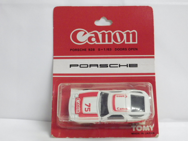 在庫あ定番1/63 トミカ ポルシェ Porsche 928 キャノン レーシング Canon 乗用車